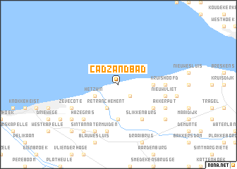 map of Cadzand-Bad