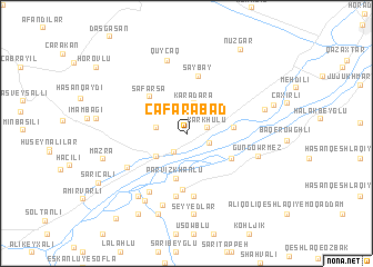 map of Cǝfǝrabad
