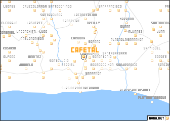 map of Cafetal