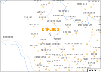 map of Cafundó