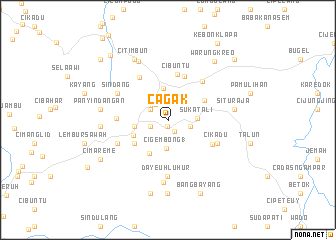 map of Cagak