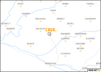 map of Çağa