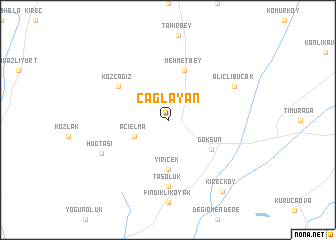 map of Çağlayan