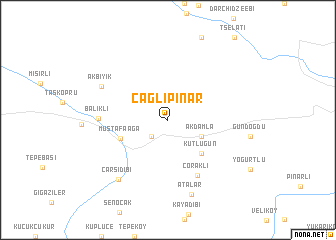 map of Çağlıpınar