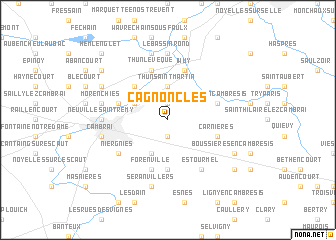 map of Cagnoncles