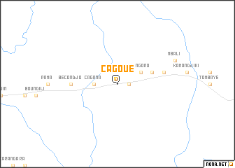 map of Cagoue