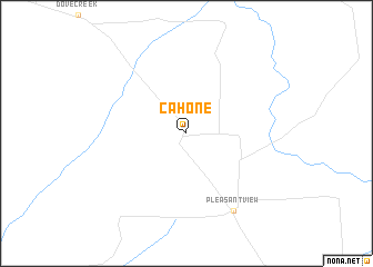 map of Cahone