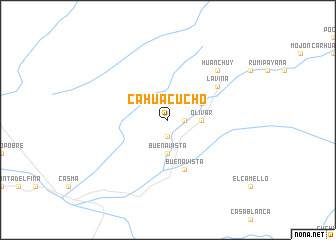map of Cahuacucho