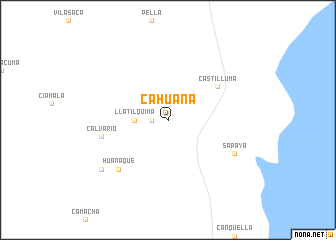 map of Cahuana