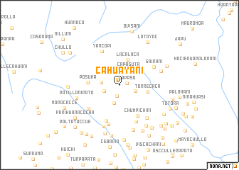map of Cahuayani