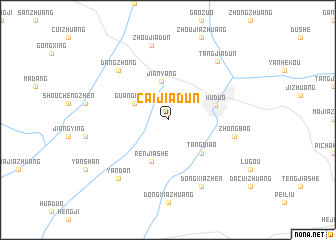 map of Caijiadun