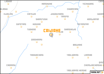 map of Caijiahe