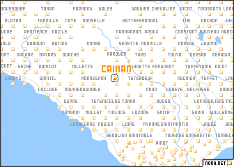 map of Caïman