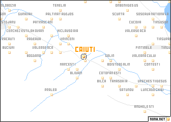 map of Căiuţi