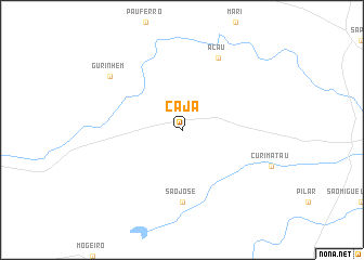 map of Cajá