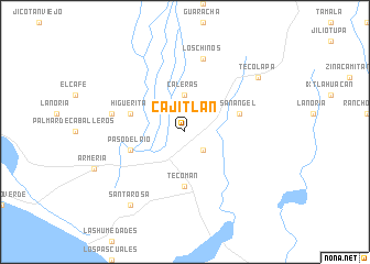 map of Cajitlán