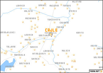 map of Čajle