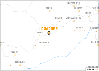 map of Cajones