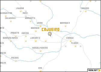 map of Cajueiro