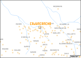 map of Cajuncancha