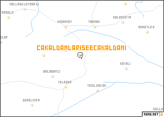 map of Çakaldamları see Çakaldamı