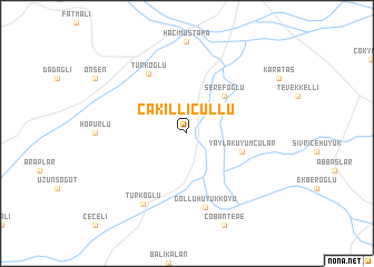 map of Çakıllıçullu