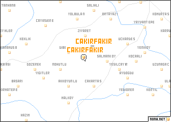 map of Çakırfakir