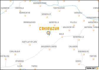 map of Çakırüzüm