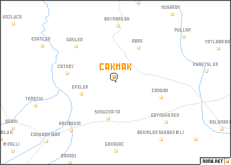 map of Çakmak