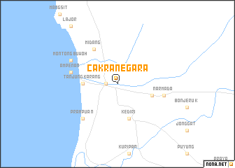 map of Cakranegara
