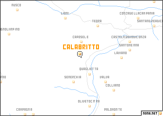 Calabritto (Italy) map - nona.net