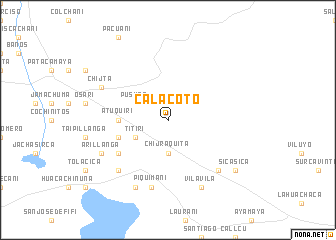 map of Calacoto