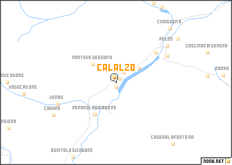 map of Calalzo