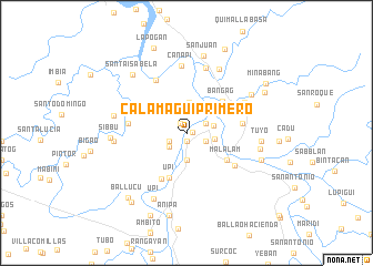 map of Calamagui-Primero