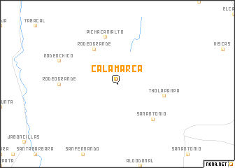 map of Calamarca