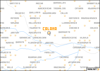 map of Calama