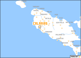 map of Calamias