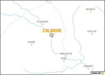map of Calamine