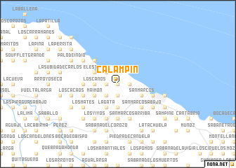 map of Calampín