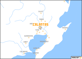 map of Calantas