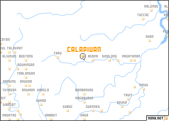 map of Calapiuan