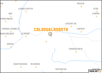 map of Calar de la Santa