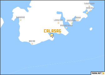 map of Calasag