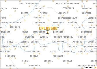 map of Calassou