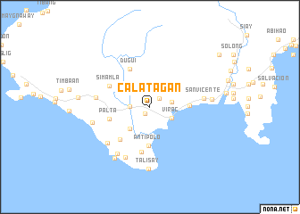 map of Calatagan