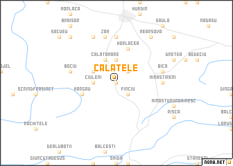 map of Călăţele