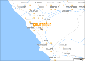 map of Calatrava