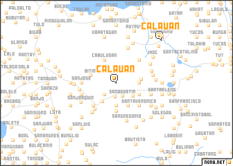 map of Calauan