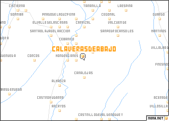 map of Calaveras de Abajo