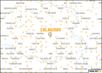 map of Calawinan
